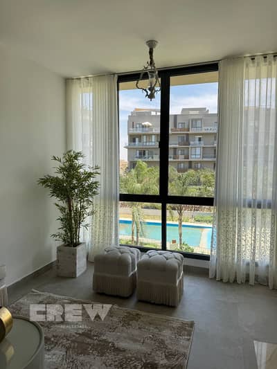 Fully finished apartment for rent—including kitchen and air conditioning—in Sodic Villete compound, Fifth Settlement. View Pool