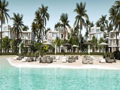 town house for sale, in The Med north coast, fully finished , direct lagoon with 5 % dp over 10 years 5 minutes from beach.
