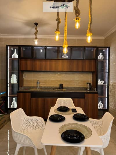 Furnished apartment for rent in one of Madinaty's most prestigious phases. 133 sq m apartment in B15, featuring a superior architectural design, high-