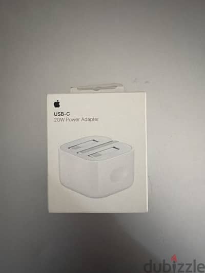 شاحن آبل 20W USB-C أصلي خليجي – جديد بالكرتونة