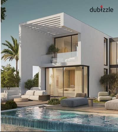 Villa Full Lagoon and Pool View and Facing North - 5% DP and Installments Up 10 Years - In Ras ElHekma North Coast