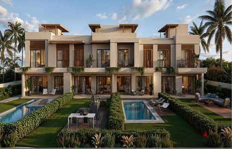 Fully Finished Townhouse Villa Facing North and Direct on Landscape - Flexible Installments Over 9 Years \ In New Cairo By Sodic