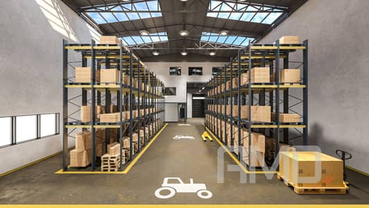 Warehouse for Sale in the Heart of New Cairo’s Industrial Zone in the Third Settlement with the longest payment , located near AUC and Sokhna Road