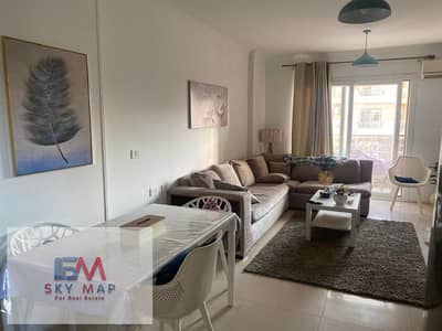 Furnished apartment for rent in Madinaty; features high-end (super-lux) finishes and hotel-style furnishings.  An 82-square-meter apartment in B7, sit