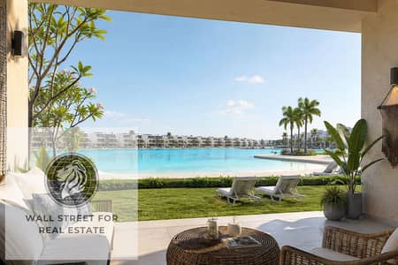 with down payment 340,000 inly chalet 55m with garden for sale in SOUTHMED lagoon view