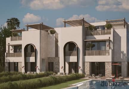 Fully finished sea view villa for sale in LYV Ras El Hekma, North Coast, next to Swan Lake North Coast