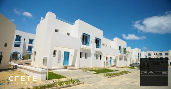 Townhouse for sale in Mountain View Ras El Hikma Direct Lagoon | Resale with a down payment of 7.6 million and the continuation of installments