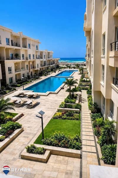 دوبلكس متشطب للبيع دبل فيو بحر , pool view  بسعر لقطة ف دايركشن وايت Direction White