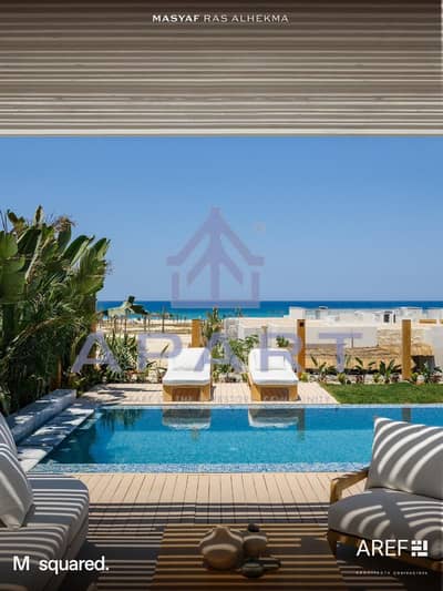 Last Full Sea View Early Delivery First Rows Town Corner over 10 Years! At el masyaf M Squared ras elhikma / sidi heneish / north coast