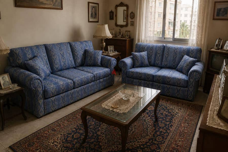 2sofas. . one 3 seats and other one 2seats 3