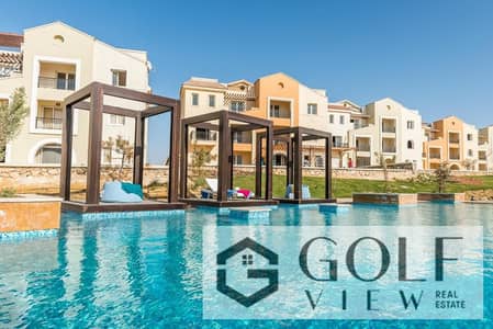 132-square-meter ground-floor chalet with a garden and 3 bedrooms, available immediately in Mountain View, Ras Al-Hikma, North Coast—the best phase of