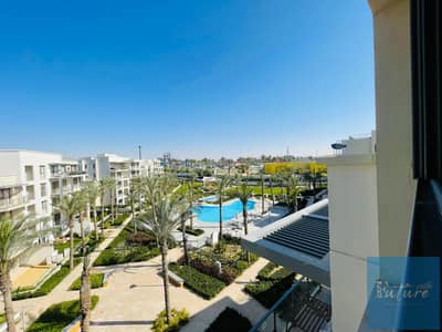شاليه للبيع ف مراسي ليا غرفتين واتنين حمام دور رابع دايركت علي حمام السباحه -Marassi North coast