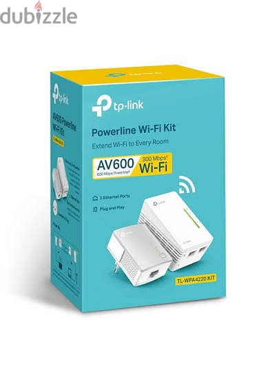 TP-Link | TL-WPA4220 AV600 Powerline Wi-Fi Kit