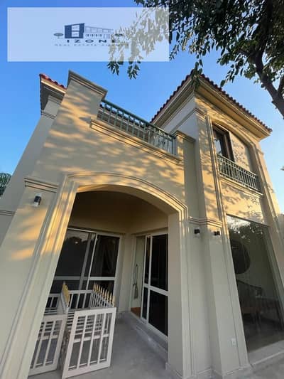Best Price Twin House for Sale in El patio 2 New Cairo 575 sqm BUA 470 sqm Land 4 Bedrooms 4 Bathrooms Fully Furnished with Elevator & Roof