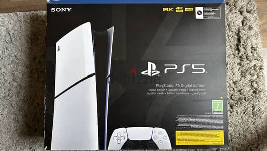 Playstation 5 Slim Digital + Box + Bag + Charging dock