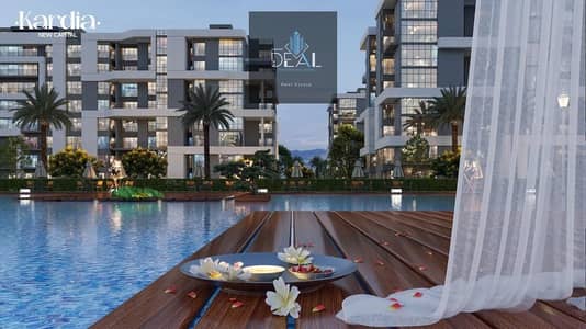 نسبه انشاءات تتخطي ال 45% وبسعر متر طرح اول بخصم 45 % دوبلكس  Corner - view landscape & water features
