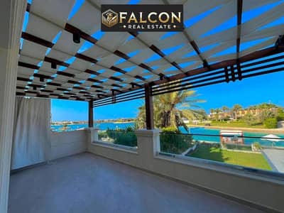 chalet for sale steps for sea first row lagoon next to marassi . latin marina 8 north coast