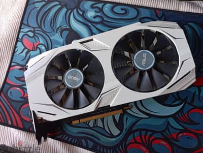 كارت شاشة ASUS GTX 1060 6GB أبيض - حالة ممتازة