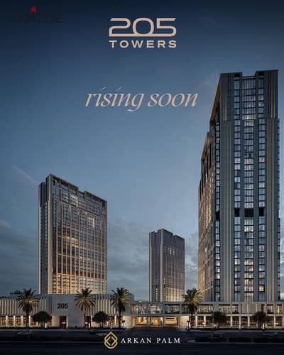 Own and invest in a furnished one-bedroom apartment with air conditioning in 2O5 Towers in Sheikh Zayed