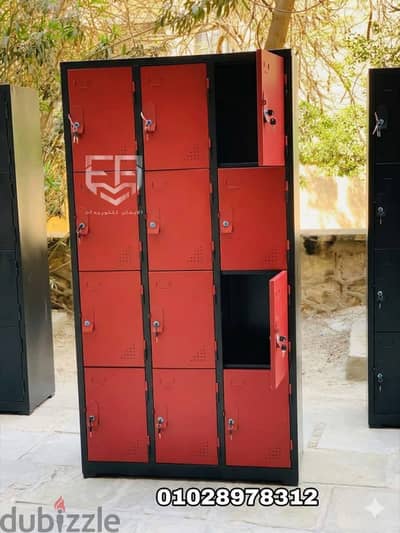 لوكرات صاج محمل ١٢ ضلفة