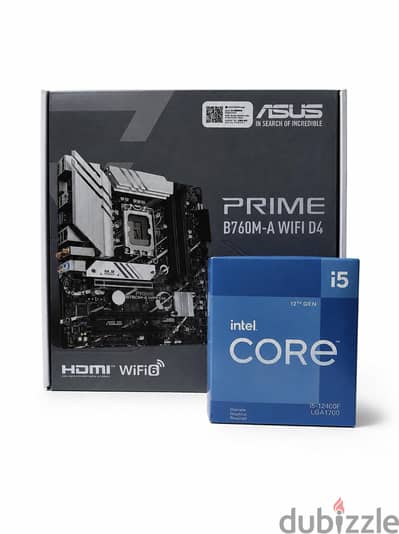 Intel Core i5-12400F + ASUS PRIME B760M-A WiFi