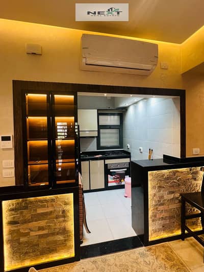 Furnished apartment for rent in Madinaty, 84 sq m + 35 sq m garden in Privado, with new furniture and appliances. Excellent location near the services