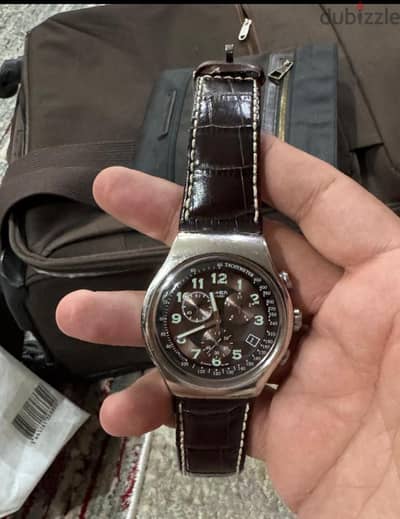 ساعة Swatch و استيك ساعة اصلي stanil steel
