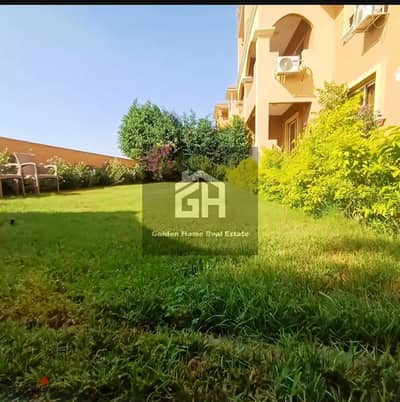 Apartment for rent with kitchen, ground floor with garden, in Phase 2 of Al-Hadaba, super deluxe finishing, in Al-Khamayel Compound, Sheikh Zayed