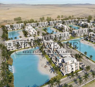 Luxury Sea View Chalet in Waterway North Coast Kilo 173 by The Waterway Developments Delivery 2 Years 10% Down Payment 7 Years Installments AREA: 165