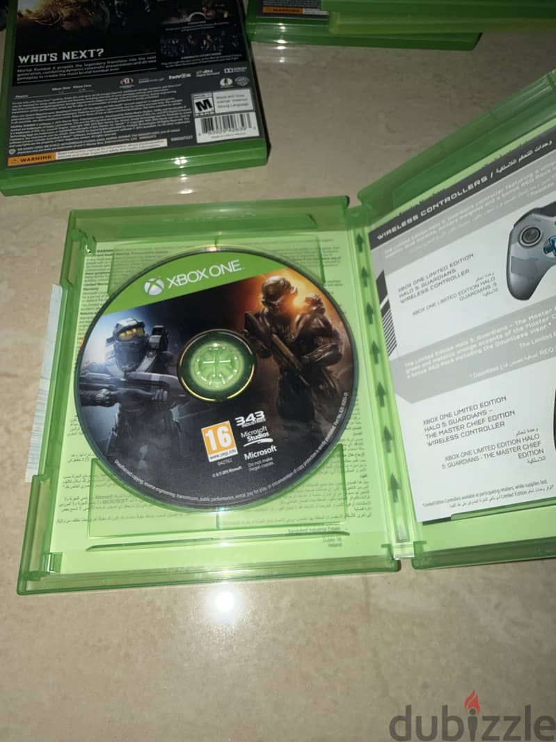 xbox one + controller +5 games +kinekit 7