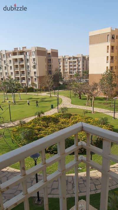 For rent in my city, a new legal apartment 82 meters with garden view at b7, special finishing, and close to services.