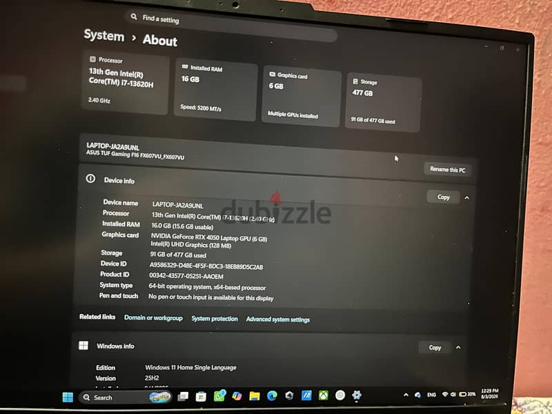 Asus tuf f16 1