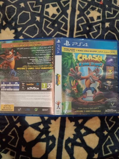 لعبه Crash Bandicoot Trilogy PS4 - بحالة الزيرو
