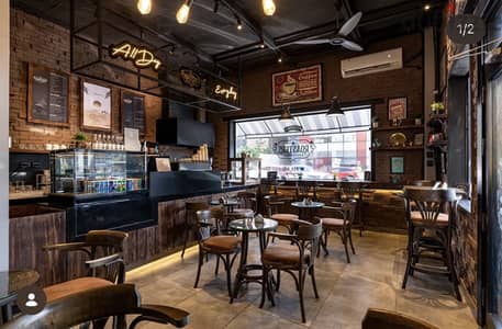 Cafe 30m indoors and 30m outdoor fully furnished