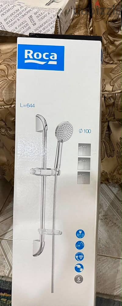 مسطرة دش وخلاط بانيو روكا