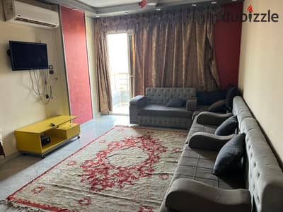 Apartment for rent furnished with air conditioning in sector 8 open view area 160m consists of 2 rooms - reception - kitchen - bathroom level 7 there is an elevator ultra finishing