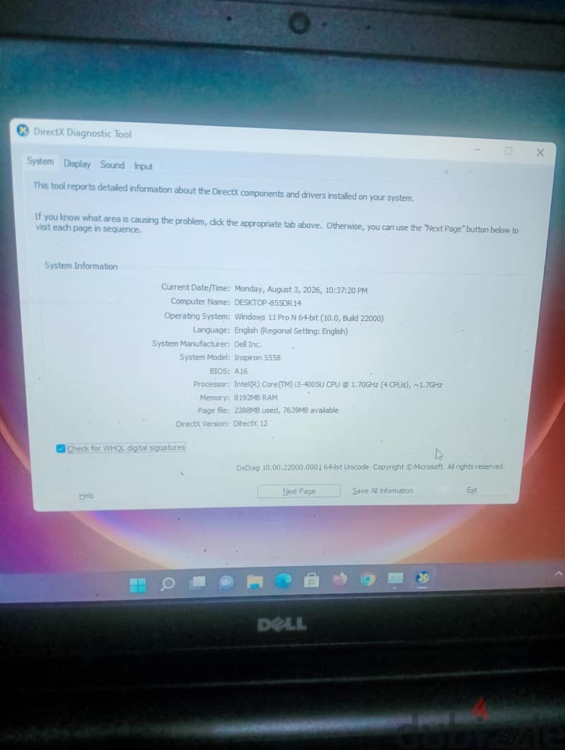 Dell Inspiron 5558 1