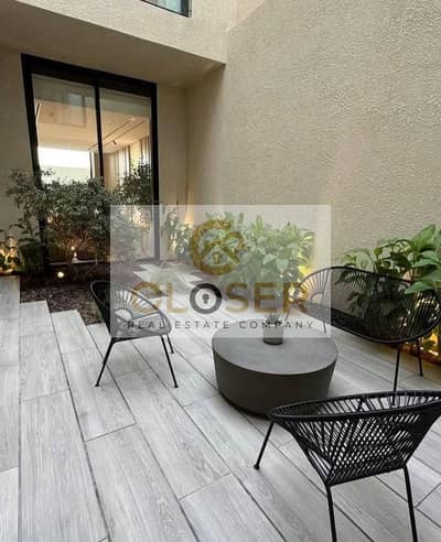 Studio for sale with a private garden finished DP 270,000K in Elaia Compound next to BUE, inst over 12Y