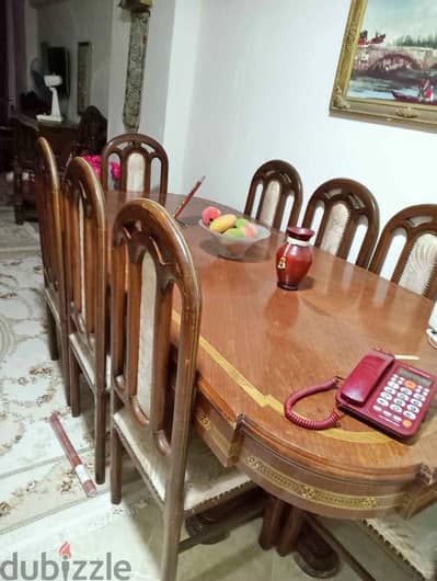 حجرة سفرة خشب زان متينه للبيع