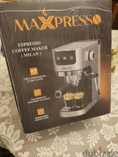 ماكينة قهوة اسبريسو و كابتشينو جديدة Espresso and Cappuccino Machine