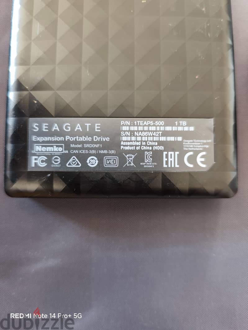 SEA GATE 1TB EXTERNAL HARD 1