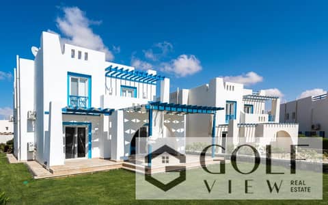 A golden opportunity to buy a fully finished chalet right on the beach in Mountain View, Ras Al-Hikma, North Coast—a prime location (just a minute fro