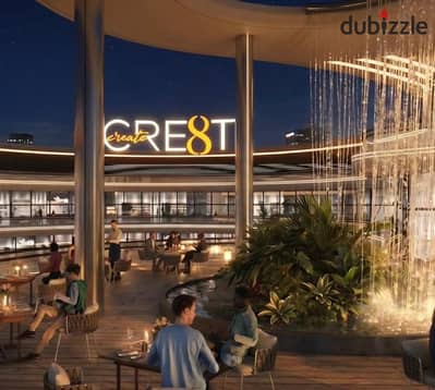محل للبيع بمساحه 30م بأقل مقدم و اطول فتره سداد في CREA8T MALL في قلب حدائق أكتوبر  بخصومات مميزه October gardens