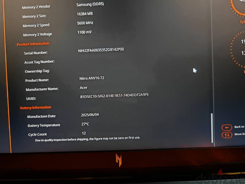 Acer nitro V16 7