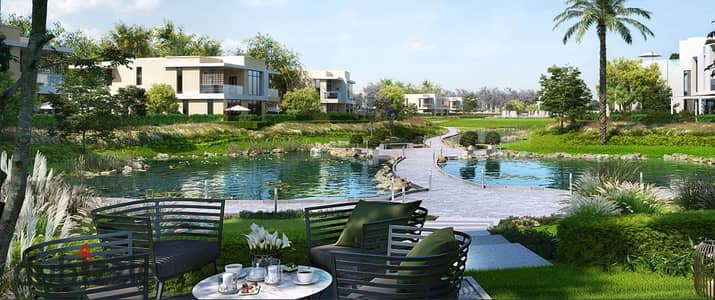 Elie Saab Standalone For Sale in Cairo Gate By Emaar Ready to Move 6 Bedrooms Overlooking Lakes Steps to Clubhouse