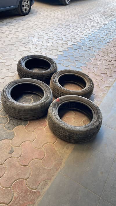 ٢ فردة كاوتش صيني درجة اولي مقاس ٢٠٥/٥٥/١٦