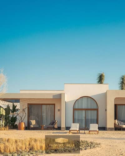 Luxury chalet received immediately finished finishing on the sea of Ras Al-Hikma