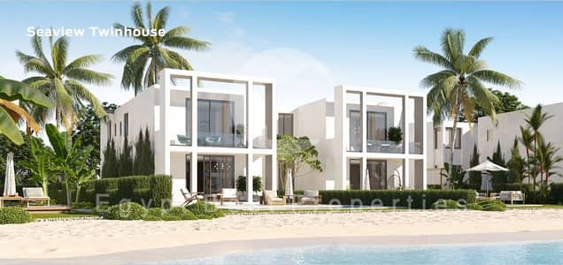 LUXURIES SEA VIEW TWIN HOUSE IN D-BAY NORTH COAST FULLY FINISHED WITH ONLY 5% DOWN PAYMENT, 8 YEARS INSTALLMENTS