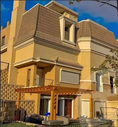 For quick sale: Villa at the price of an apartment in Sarai Compound, directly on the Suez Road, walled with Madinaty, ready for viewing, prime locati