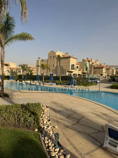lowest price for twin house ready to move very prime location Direct on Landscape And pool in patio oro new cairo